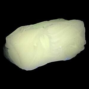 White Swirl Art Glass Cullet Glowing Manganese Slag‎ Glass #5GL70